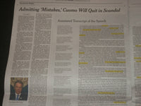2021 AUGUST 11 NEW YORK TIMES - CUOMO TO QUIT IN HARASSMENT SCANDAL
