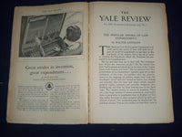 1928-1946 THE YALE REVIEW MAGAZINE LOT OF 7 - NICE ARTICLES & ADS - WR 748