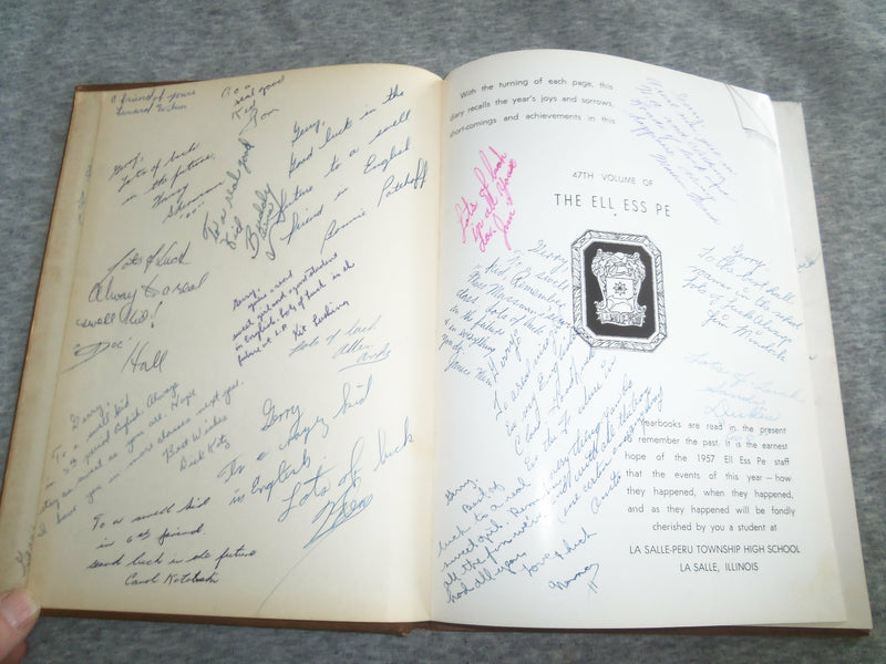 1957 ELL ESS PE LA SALLE-PERU HIGH SCHOOL YEARBOOK - LA SALLE, IL - YB 2476