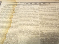 1850 NOVEMBER 23 BOSTON MUSEUM NEWSPAPER - DODGE PRIZE TICKET - LIND - NP 9045
