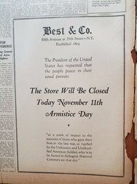 1921 NOV 11 NEW YORK TIMES - 90,000 PAY HONOR TO UNKNOWN LYING IN STATE- NT 8018