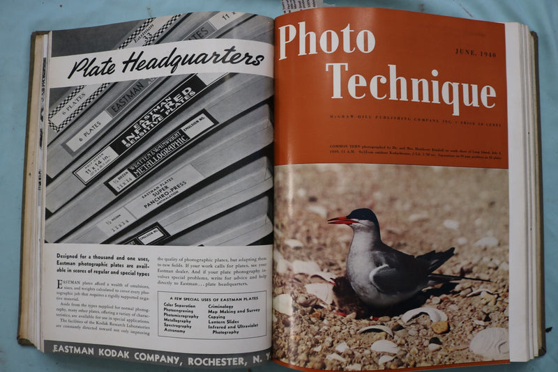 1940 PHOTO TECHNIQUE MAGAZINE BOUND VOLUME - COMPLETE YEAR - KD 9711