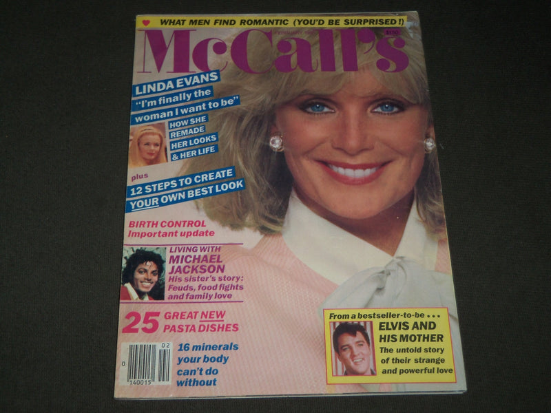 1985 FEBRUARY MCCALL'S MAGAZINE - LINDA EVANS COVER - B 2943