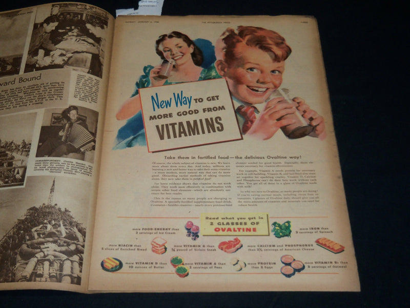 1946 JAN 6 THE PITTSBURGH PRESS SUNDAY ROTO SECTION - MAYOR LAWRENCE- NP 4549