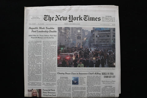 2024 DECEMBER 6 NEW YORK TIMES - HEGSETH WORK TROUBLES FEED LEADERSHIP DOUBTS