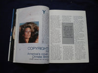 1984 JUNE COVER MODEL MAGAZINE - PREMIERE ISSUE - CHRISTIE BRINKLEY - B 2875P