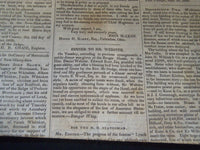 1835 OCT 10 NEW HAMPSHIRE STATESMAN - ADAMS - WEBSTER - SMALL POX - NP 614B