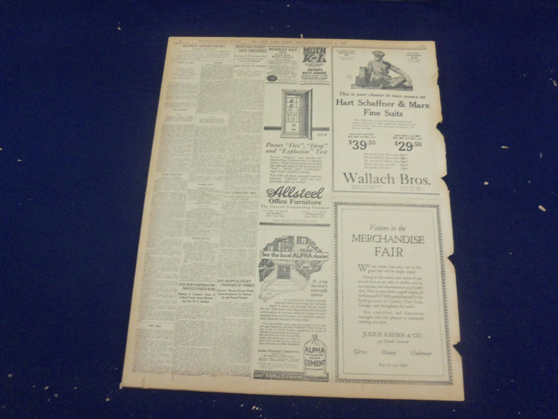 1922 AUGUST 9 NEW YORK TIMES - 250 QUIT WHEN TOLD TO REPAIR ENGINES - NT 8367