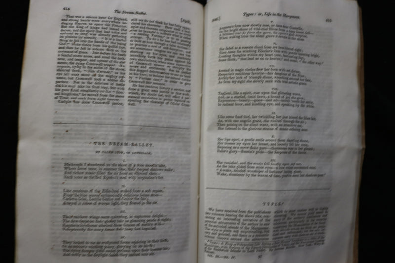 1846 APRIL THE AMERICAN REVIEW - A WHIG JOURNAL - TYPEE - MELVILLE - K 2395