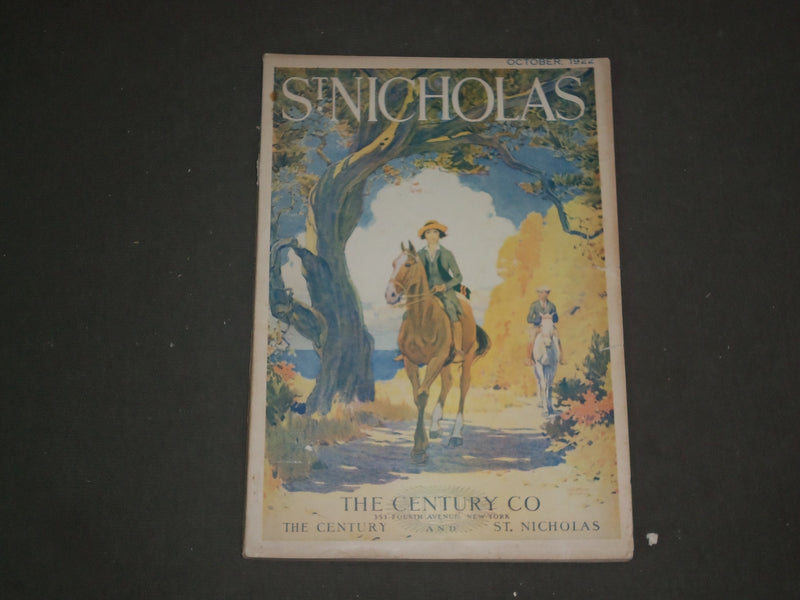 1922 OCTOBER ST. NICHOLAS MAGAZINE - ILLUSTRATIONS, STORIES & ADS - B 4626