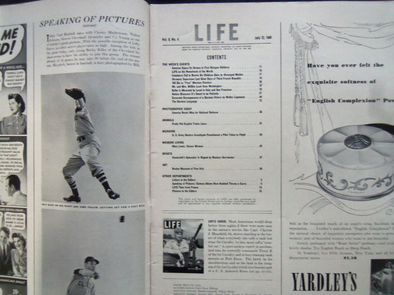 1940 JULY 22 LIFE MAGAZINE - TANK COMMANDER - L 192