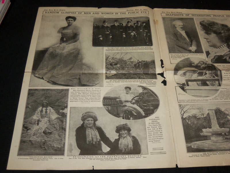 1913 NOV 2 NEW YORK TIMES PICTURE SECTION - WOMEN AT TEMPERATURE MEET - NP 5613