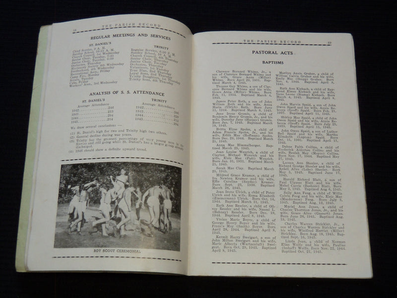 1935-1948 THE PARISH RECORD WOMELSDORF LOT OF 7 ISSUES - O 2805M