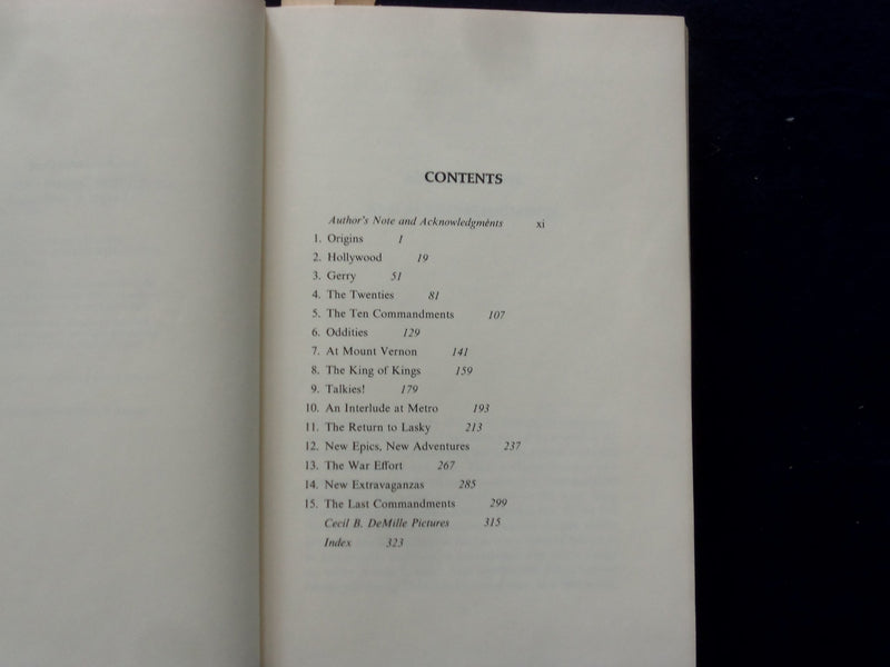 1973 CECIL B. DEMILLE HARDCOVER BOOK BY CHARLES HIGHAM - KD 8630