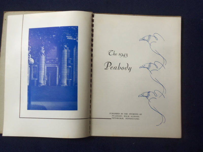 1943 THE PEABODY - PEABODY HIGH SCHOOL YEARBOOK - PITTSBURGH, PA - YB 3029