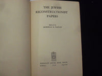 1936 THE JEWISH RECONTRUCTIONIST PAPERS HARDCOVER BOOK-MORDECAI KAPLAN - KD 8937