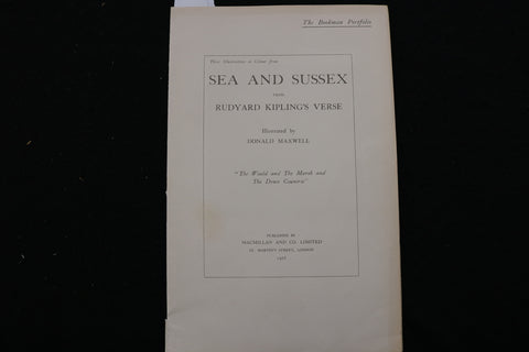 1926 SEA AND SUSSEX - BOOKMAN PORTFOLIO - MAXWELL COLOR ILLUSTRATIONS - K 2432