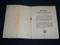 1926 VAPOR CITY CONSISTORY BANQUET PROGRAM - ARKANSAS - J 8515