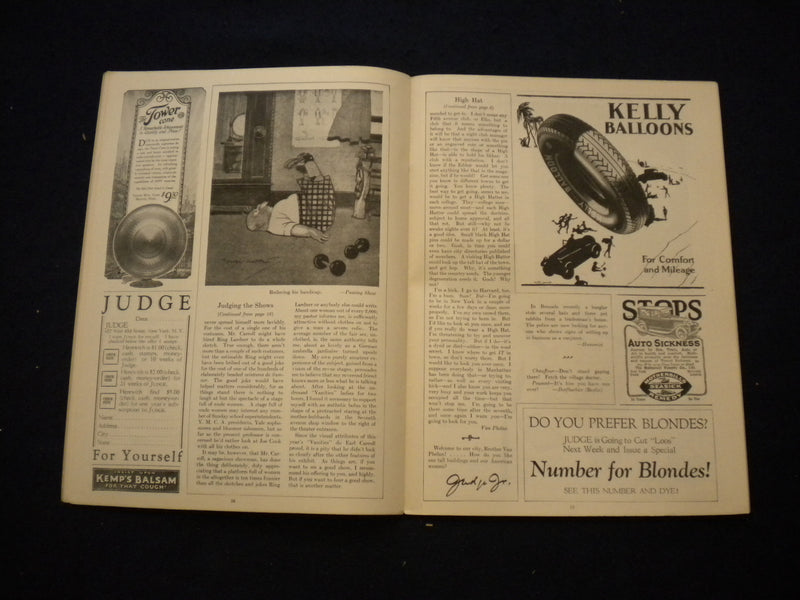 1926 SEPTEMBER 18 JUDGE MAGAZINE - SLOGAN CONTEST WINNERS - VERY DOGGY! - B 435K