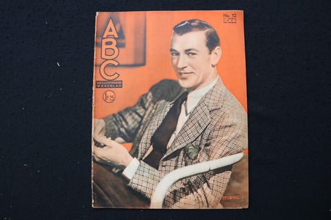 1937 APRIL 11 ABC MAGAZINE - GARY COOPER COVER - E 25095