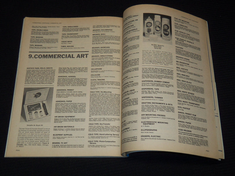 1974 AUGUST AMERICAN ARTIST MAGAZINE - PRODUCT DIRECTORY - SP 3136A
