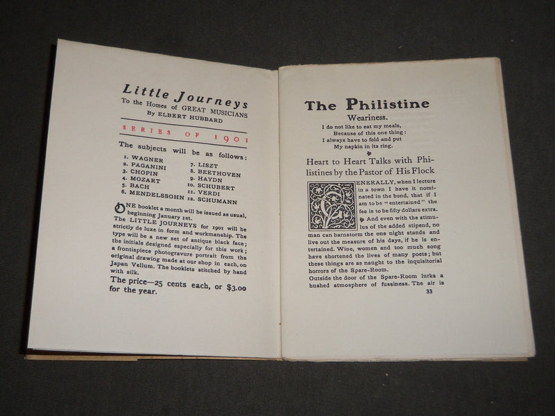 1901 THE PHILISTINE MAGAZINE LOT OF 12 ISSUES - BY ELBERT HUBBARD - WR 709G