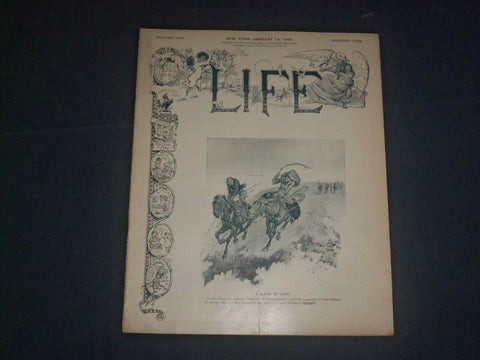 1905 JANUARY 12 LIFE MAGAZINE - NICE ILLUSTRATIONS, ADS & STORIES - B 6212