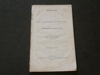 1843 MEMOIR OF REV. EBENEZER FITCH D. D. BOOK BY REV. CALVIN DURFEE - J 6158