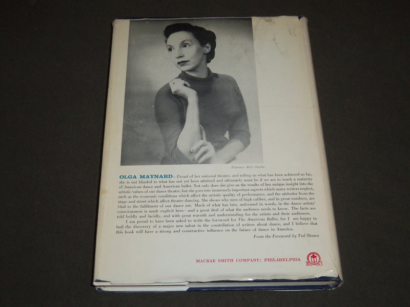 1959 THE AMERICAN BALLET BOOK BY OLGA MAYNARD - NICE PHOTOS - KD 3775