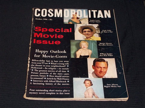 1956 OCTOBER COSMOPOLITAN MAGAZINE - SPECIAL MOVIE ISSUE FRONT COVER - E 14270