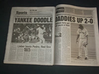 2004 OCTOBER 14 NEW YORK POST NEWSPAPER-YANKEES BEAT RED SOX- LEAD 2-0 - NP 4161