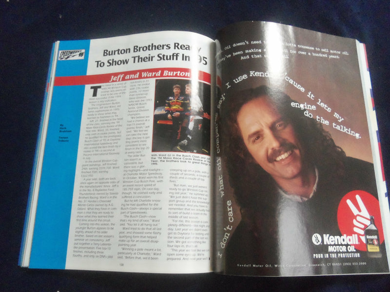 1995 FEB 19 37TH DAYTONA 500 RACING PROGRAM W/PATCH - GREAT PHOTOS - SP 3744H