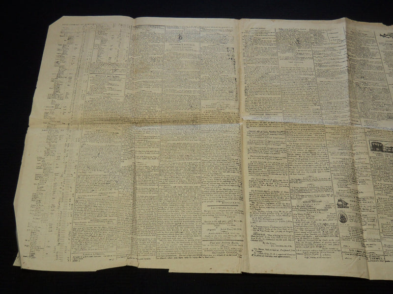 1797 OCTOBER 2 COMMERCIAL ADVERTISER NEWSPAPER - VOLUME 1 NO. 1 - NP 8952