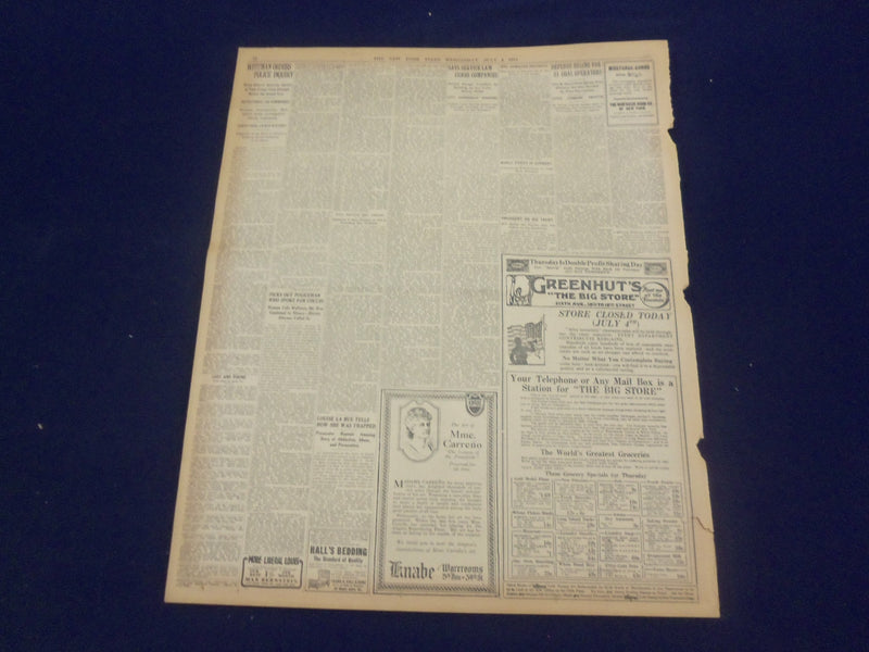 1917 JULY 4 NEW YORK TIMES - VICTORY FOR OUR NAVY IN TWO BATTLES - NT 9294