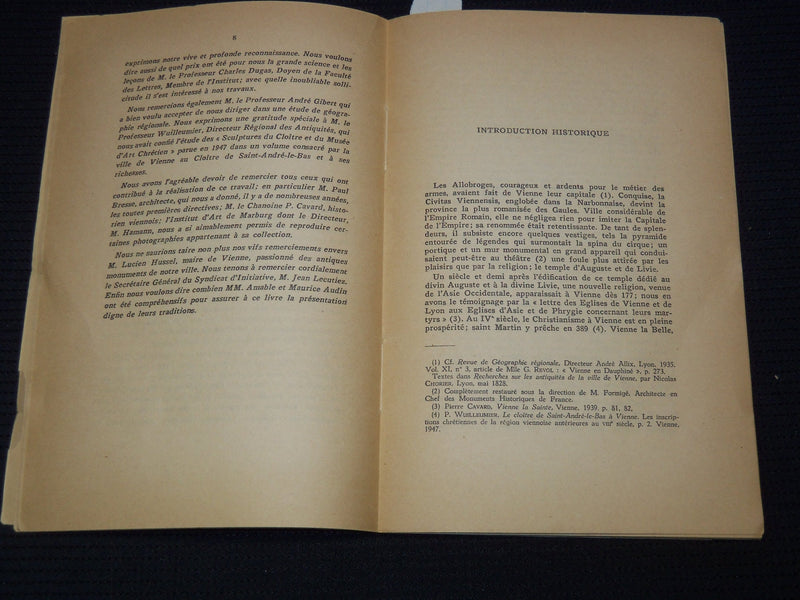 1951 L'EGLISE ET LE CLOITRE DE SAINT ANDRE LE BAS BOOK BY EMILIE ALBRAND- J 7996