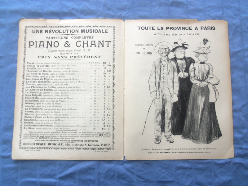 1900 NOV 24 LE SOURIRE MAGAZINE - ILLUSTRATED COMEDY - FRENCH TEXT - SP 4864K