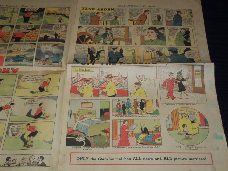 1939 OCTOBER 22 & 29 MINNEAPOLIS STAR JOURNAL COLOR COMICS LOT OF 2 - NP 2151X