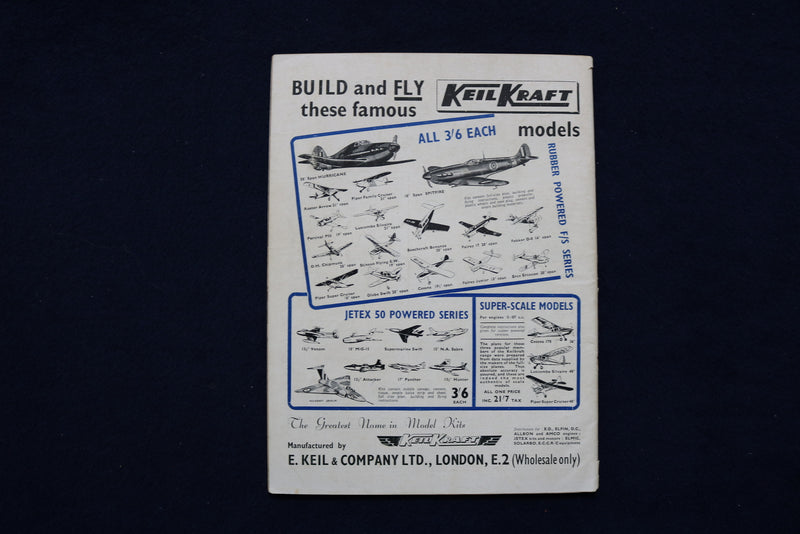 1953 AUGUST AERO MODELLER MAGAZINE - BRITISH NATIONALS COVER - E 11402