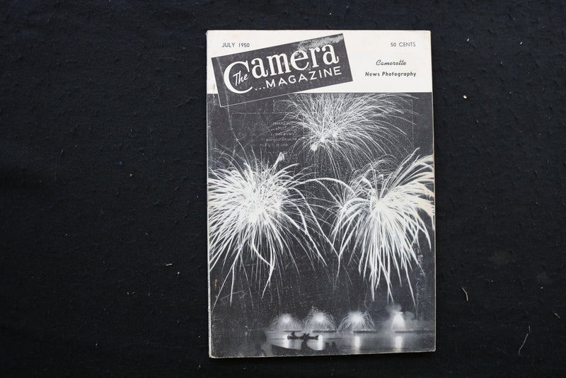 1950 JULY THE CAMERA MAGAZINE - FIREWORKS COVER - K 352