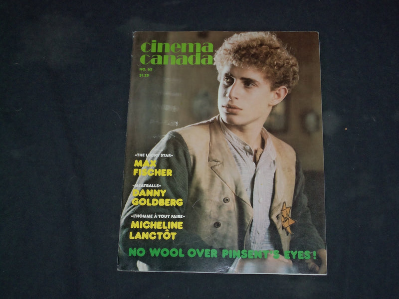 1980 MAY CINEMA CANADA MAGAZINE - BRETT MARX COVER - CW 1051