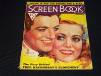1936 SEPTEMBER SCREEN BOOK MAGAZINE - JOAN CRAWFORD & ROBERT TAYLOR - E 16402