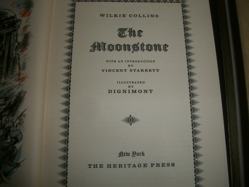 1959 THE MOONSTONE BOOK BY VONCENT STARRETT SLIP CASE - ILLUSTRATIONS - KD 607