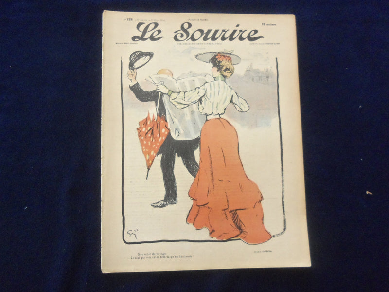 1904 MARCH 5 LE SOURIRE MAGAZINE - ILLUSTRATED COMEDY - FRENCH TEXT - SP 4866F