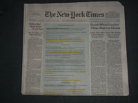 2019 OCT 5 NY TIMES-2ND OFFICIAL MAY FILE REPORT ON UKRAINE-SANDERS HEART ATTACK