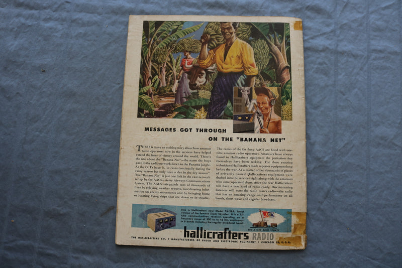 1945 JANUARY OUTDOOR LIFE MAGAZINE - NEW WONDER FISHING RODS COVER - SP 6182C