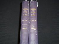 1905-1906 NEW JERSEY GRAND LODGE PROCEEDINGS BOUND VOLUMES LOT OF 2 - KD 4583R