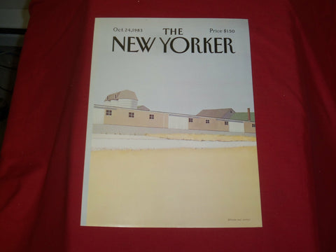 1983 OCTOBER 24 NEW YORKER MAGAZINE FRONT COVER ONLY - GREAT ART FOR FRAMING