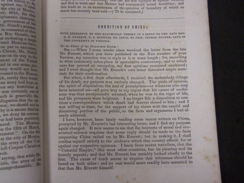 1848 THE DEMOCRATIC REVIEW LOT OF 7 ISSUES - NICE ENGRAVINGS - WR 848