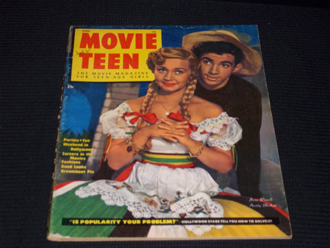1950 APRIL MOVIE TEEN MAGAZINE - JANE POWELL SCOTTY BECKETT COVER - E 15024