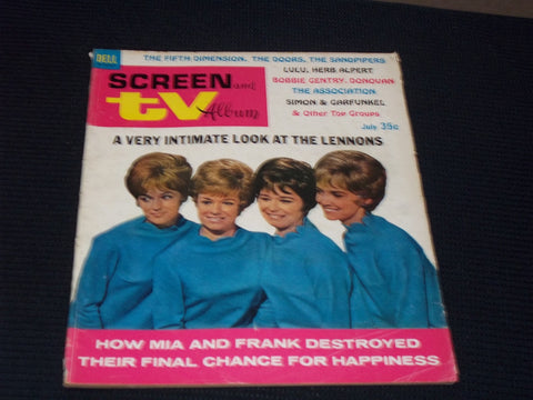 1968 JULY SCREEN & TV ALBUM MAGAZINE - THE LENNON SISTERS FRONT COVER - E 15689